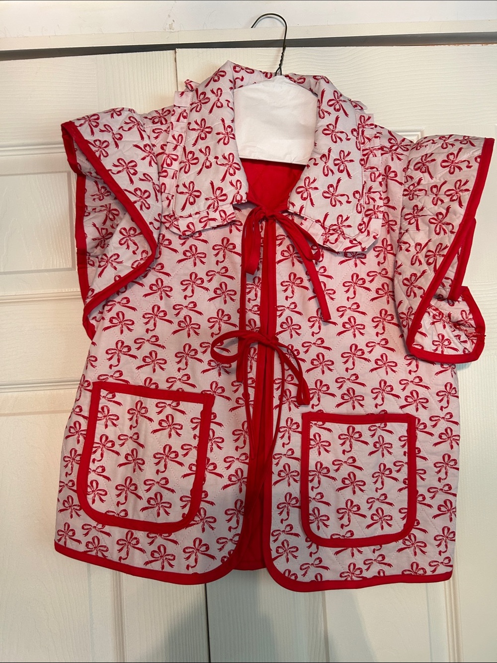 Gaudie Red Bow Print Vest Top -
